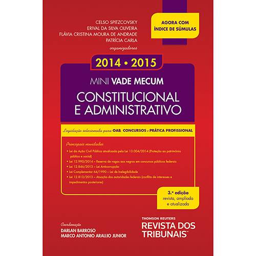 Livro - Mini Vade Mecum Constitucional e Administrativo: Legislação Selecionada para OAB, Concursos e Prática Profossional