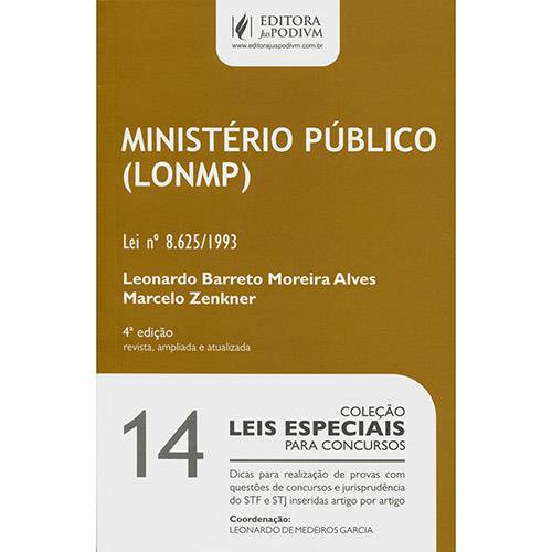 Livro - Ministério Público (Lonmp) - Coleção Leis Especiais para Concursos