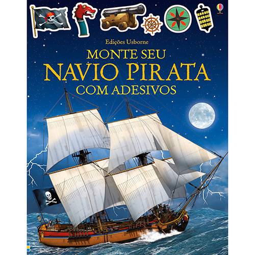 Livro - Monte Seu Navio Pirata com Adesivos