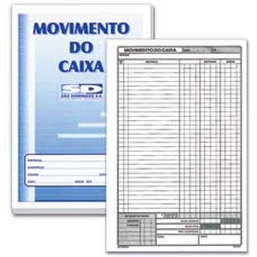Livro Movimento de Caixa São Domingos 6412 - 50 Folhas 130641