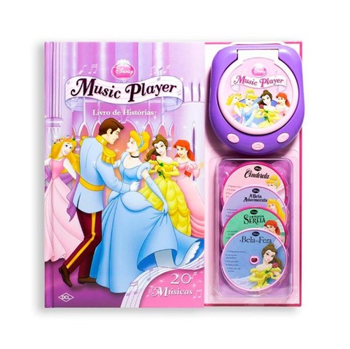 Livro Music Player - Livro de Histórias - Princesas Disney