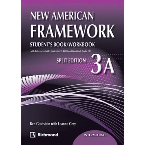 Livro - New American Framework 3A Intermediate: Student's Book/ Workbook - Split Edition