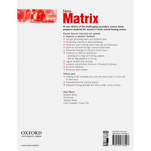 Livro - New Matrix: Upper-Intermediate Workbook