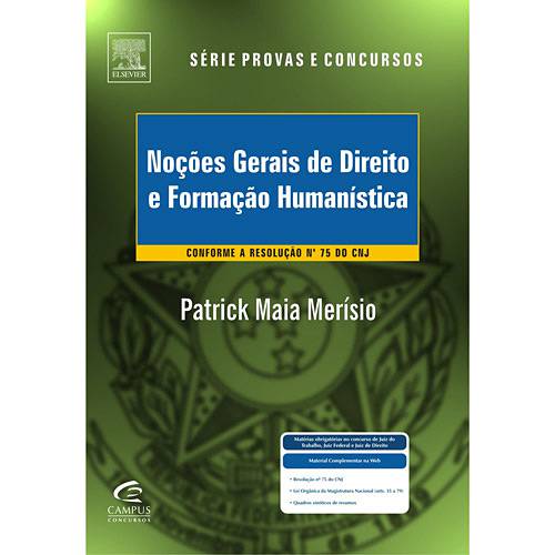 Livro - Noções Gerais de Direito e Formação Humanística