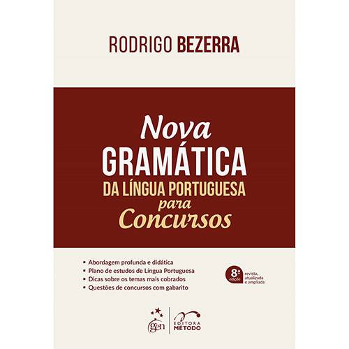 Livro - Nova Gramática da Língua Portuguesa para Concursos