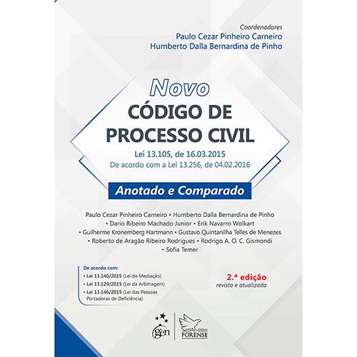 Livro - Novo Código de Processo Civil: Anotado e Comparado