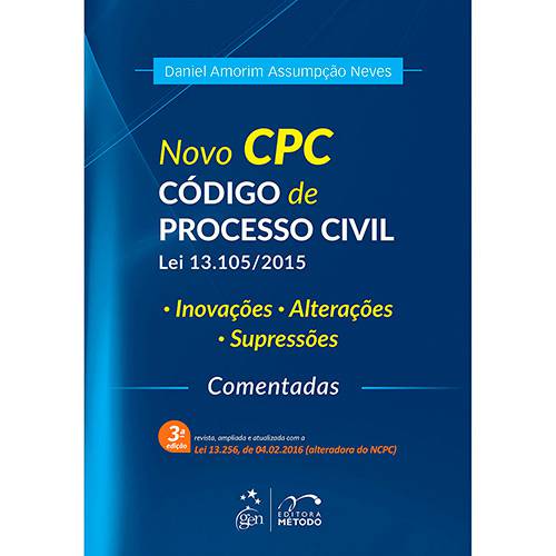 Livro - Novo Cpc ¿ Código de Processo Civil ¿ Lei 13.105/2015