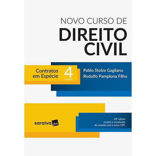 Livro - Novo Curso de Direito Civil 4 Tomo II: Contratos em Espécie