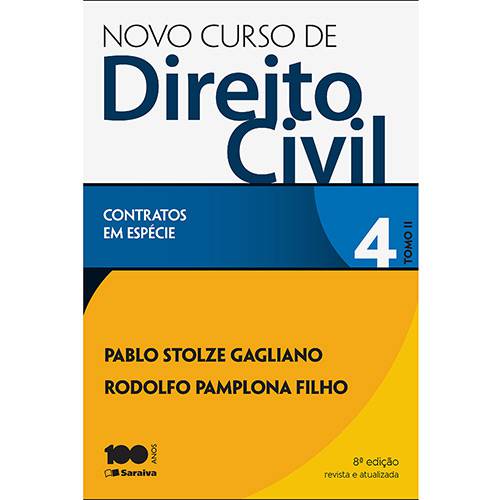 Livro - Novo Curso de Direito Civil: Contratos em Espécie - Vol. 4 - Tomo II