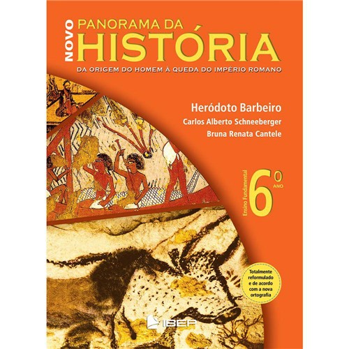 Livro - Novo Panorama da História - da Origem do Homem à Queda do Império Romano - 6º Ano