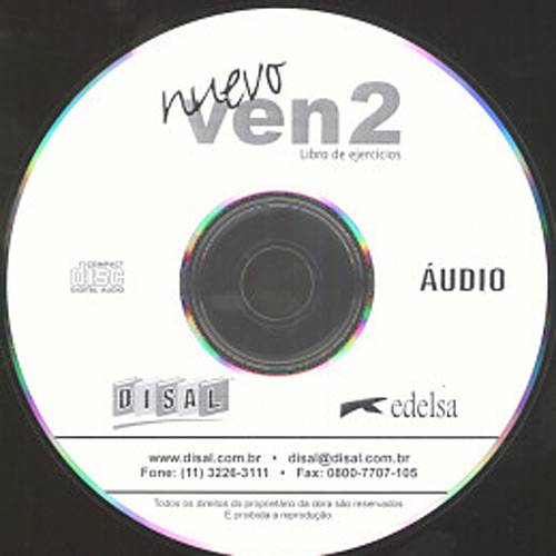Livro - Nuevo Ven 2 - Audio CD - Libro de Ejercicios
