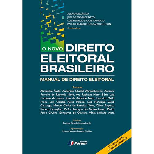 Livro - o Novo Direito Eleitoral Brasileiro: Manual de Direito Eleitoral