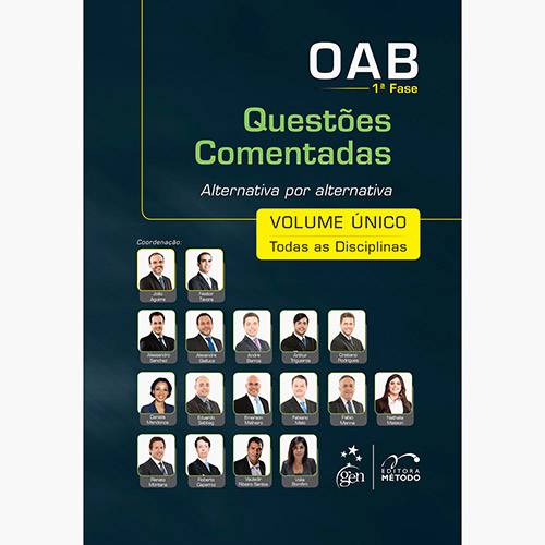 Livro - OAB 1ª Fase: Questões Comentadas: Volume Único