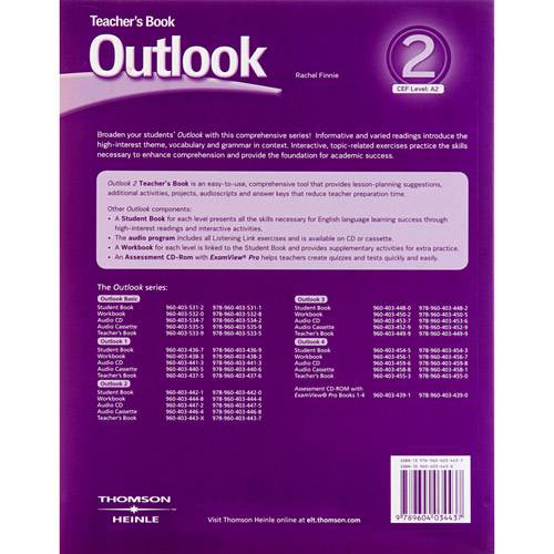 Livro - Outlook - Teacher´s Book (Level: A2)