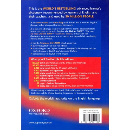 Livro - Oxford Advanced Learner's Dictionary