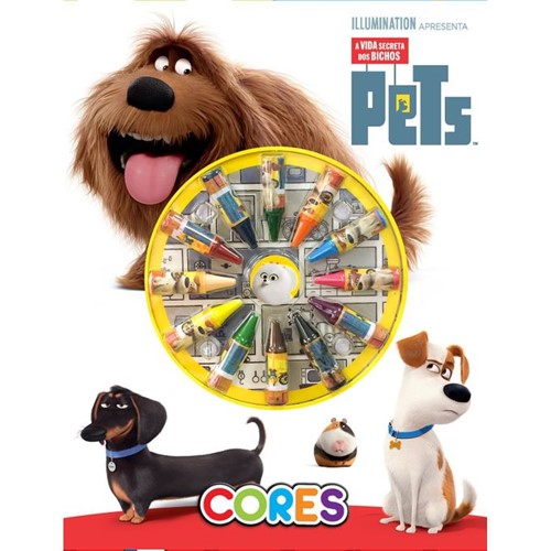Livro P/colorir Disney Cores - Pets - a Vida Secreta dos Bichos - EDITORA DCL