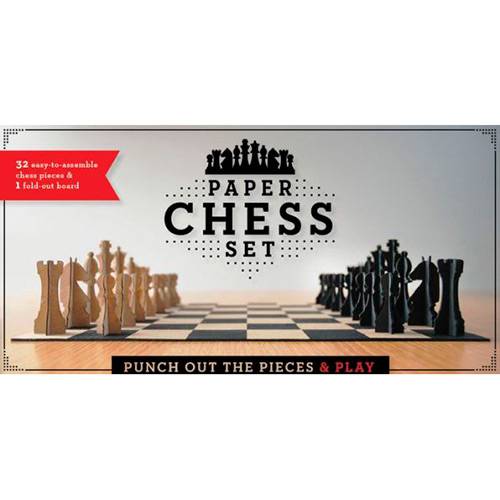 Livro - Paper Chess Set: Punch Out The Pieces And Play