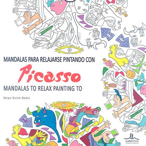 Livro para Colorir Adulto - Mandalas para Relajarse Pintando Con Picasso: Mandalas To Relax Painting To Picasso - 1ª Edição
