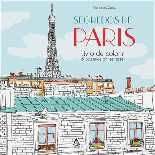 Livro para Colorir Adulto - Segredos de Paris