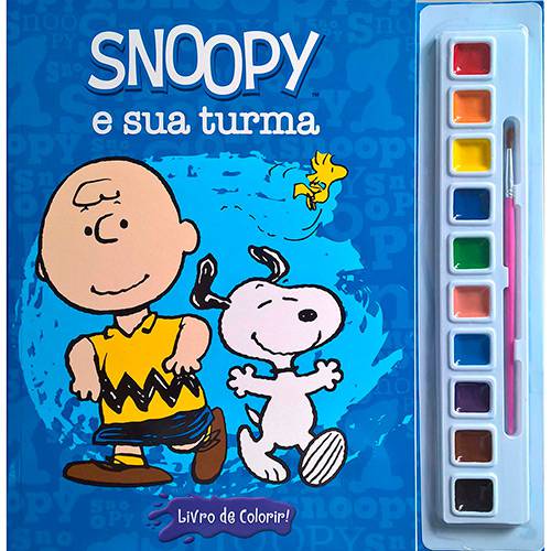 Livro para Colorir - Aquarela Snoopy e Sua Turma