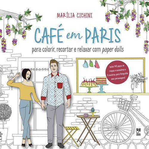 Livro para Colorir Café em Paris