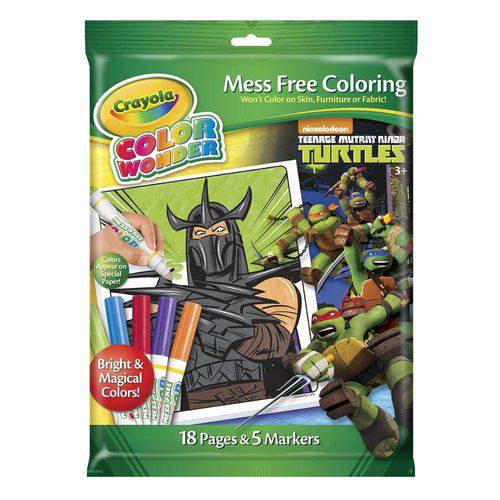 Livro para Colorir - Color Wonder - Tartarugas Ninja - Crayola