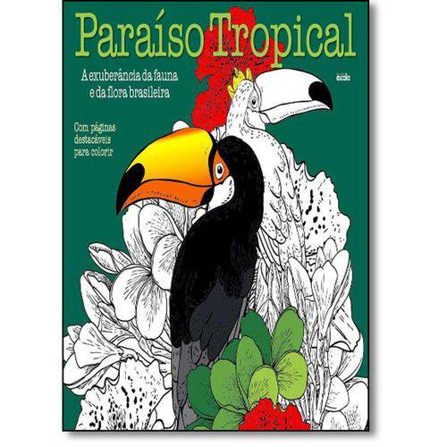 Livro para Colorir - Paraíso Tropical