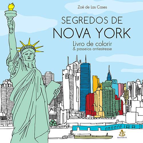 Livro para Colorir - Segredos de Nova York: Livro de Colorir & Passeios Antiestresse