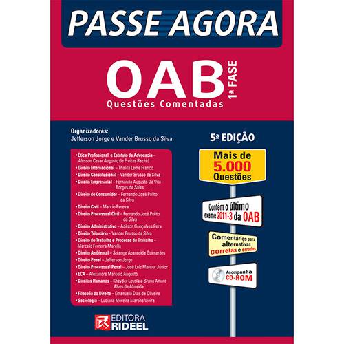 Livro - Passe Agora OAB - 1º Fase: Questões Comentadas