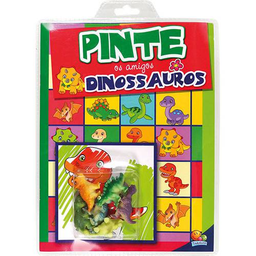 Livro - Pinte os Amigos Dinossauros (Vamos Pintar!)