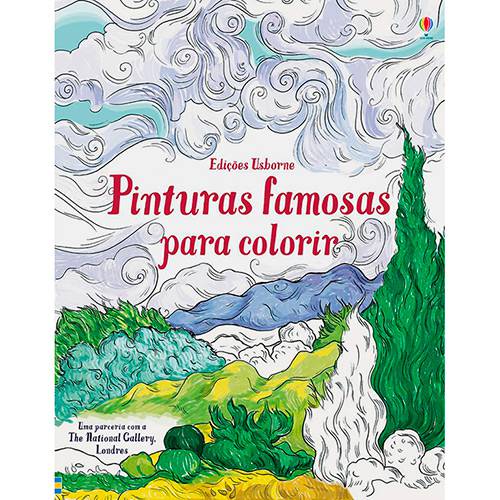 Livro - Pinturas Famosas para Colorir
