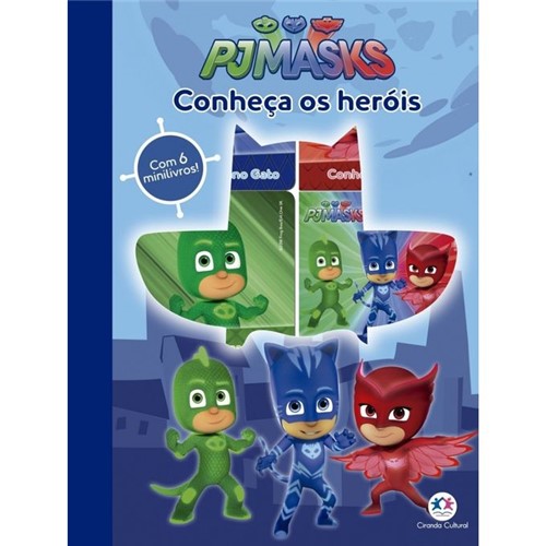 Livro Pj Masks - Conheça os Heróis - Box com 6 - MELHORAMENTOS