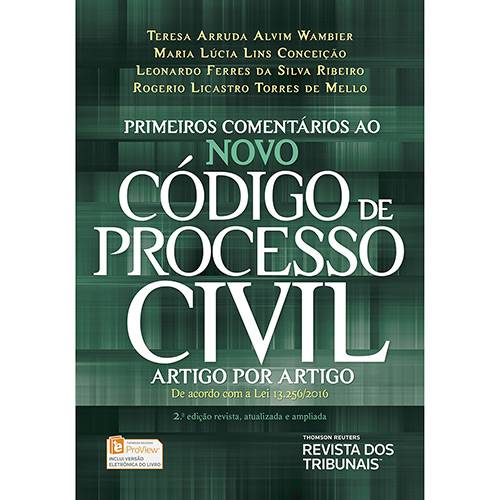 Livro - Primeiros Comentários ao Novo Código de Processo Civil: Artigo por Artigo