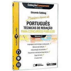 Livro - Principais Tópicos de Português para Concursos Públicos - Coleção Concursos Audiolivro - Vol. II
