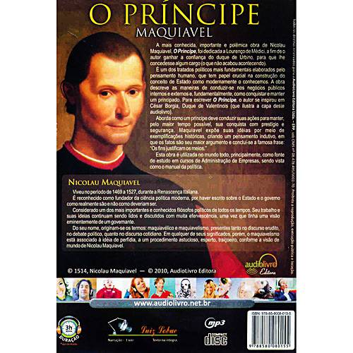 Livro - Príncipe Maquiavel, o