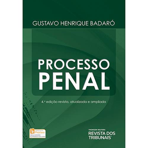 Livro - Processo Penal: 4ª Edição Revista, Atualizada e Ampliada