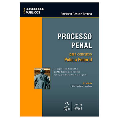 Livro - Processo Penal para Concurso: Policia Federal - Série Concursos Públicos
