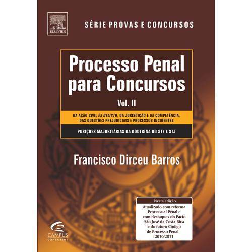 Livro - Processo Penal para Concursos - Vol. 2