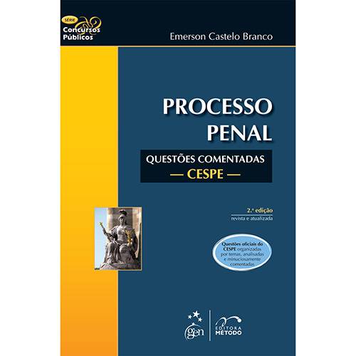 Livro - Processo Penal - Questões Comentadas CESPE - Série Concursos Públicos