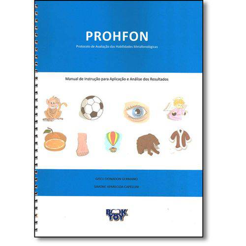 Livro - Prohfon - Protocolo de Avaliação das Habilidades Metafonológicas - Kit com 4 Cadernos