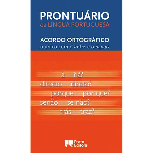 Livro - Prontuário da Língua Portuguesa - Acordo Ortográfico