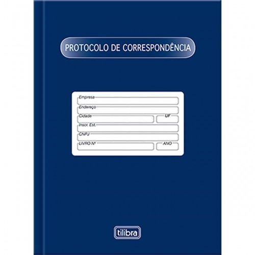 Livro Protocolo de Correspondência Capa Dura 104fls