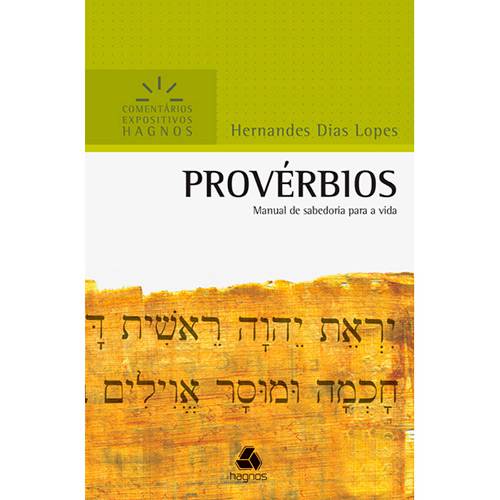 Livro - Proverbios: Comentarios Expositivos Hagnos