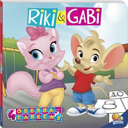 Livro Quebra-cabeças Riki e Gabi - Todolivro