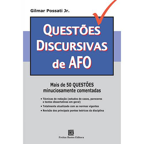 Livro - Questões Discursivas de AFO