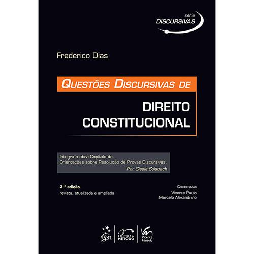 Livro - Questões Discursivas de Direito Constitucional - Série Discursivas