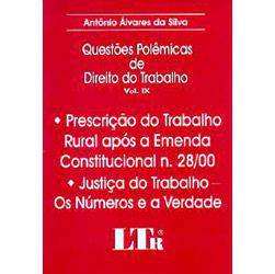 Livro - Questôes Polêmicas de Direito do Trabalho - Volume 9