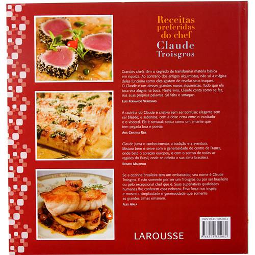 Livro - Receitas Preferidas do Chef Claude Troisgros