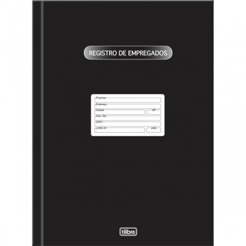 Livro Registro de Empregados Capa Dura - 50 Folhas 121266