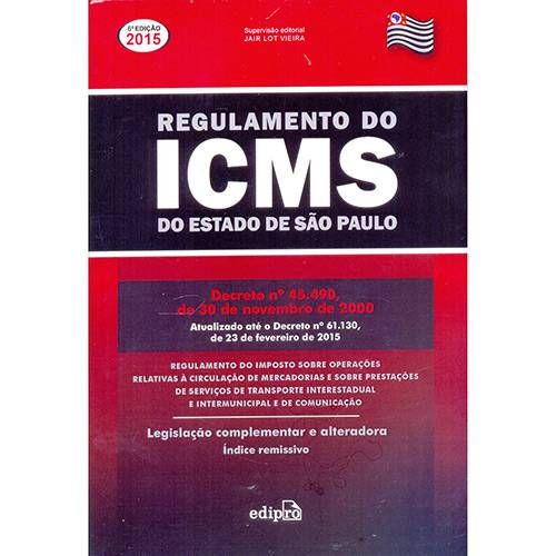 Livro - Regulamento do ICMS do Estado de São Paulo